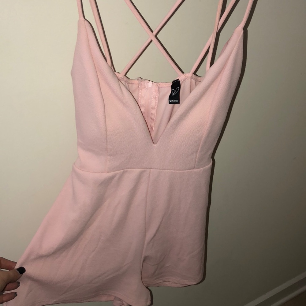 Windsor light pink romper, small